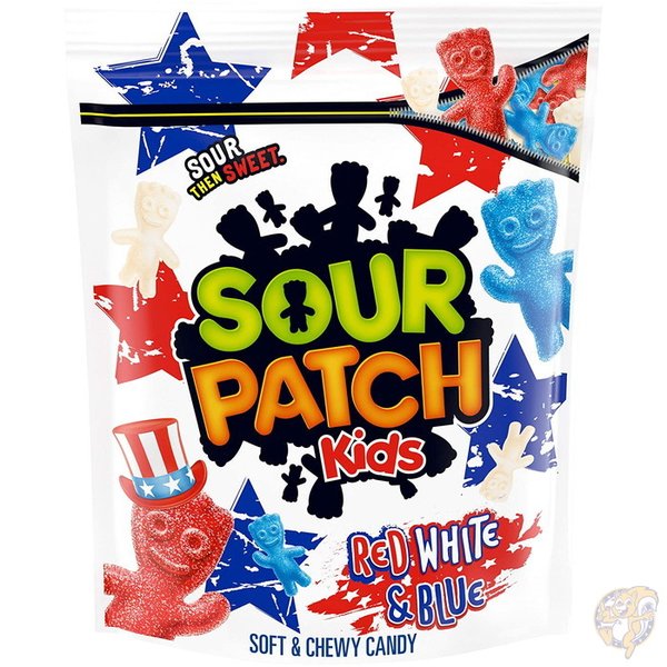 楽天アメリカ輸入ランドSOUR PATCH KIDS サワーパッチ キッズ レッド ホワイト & ブルー ソフト&チューイー キャンディ 限定版 1.9 lb（861.8g） 送料無料