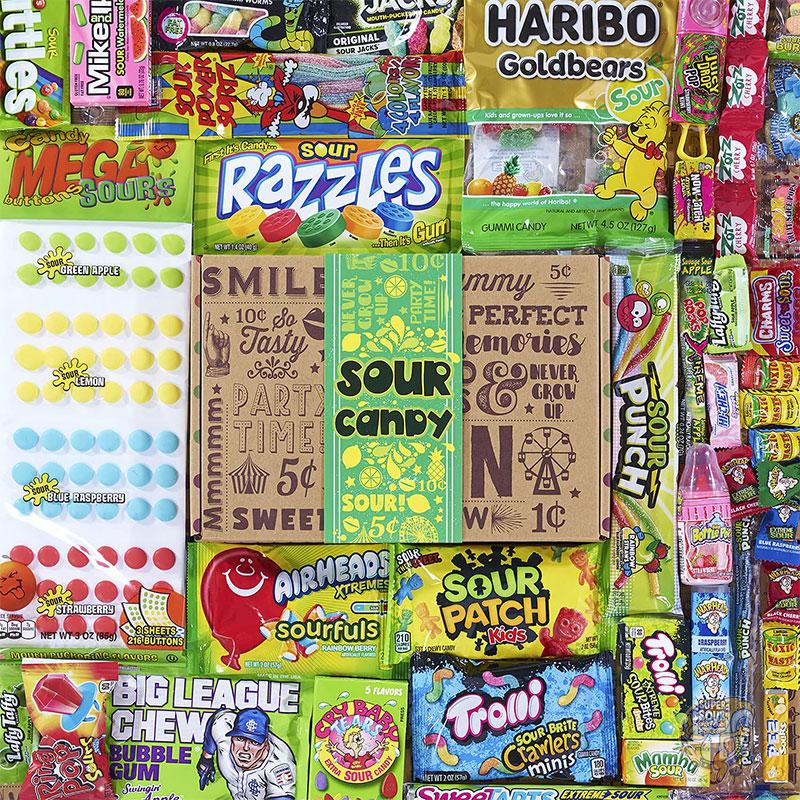 アメリカ お菓子 詰合せ グミ サワーキャンディー Vintage Candy Co. ヴィンテージキャンディーカンパニー ギフトセット 化粧箱入り 海外お菓子詰め合わせ