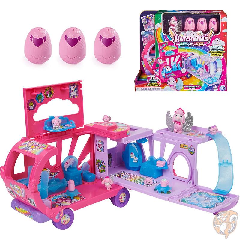 ハッチマルズ Hatchimals CollEGGtibles キャンピングカー トランスフォーミング Rainbow-Cation Camper RV車 家 おもちゃ 海外 キャンピングカー