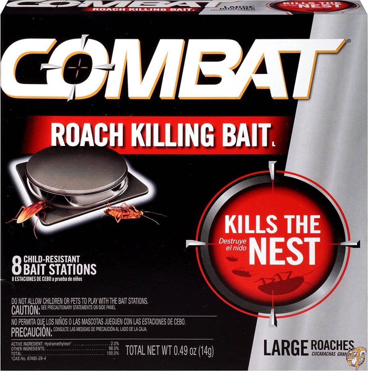 Source Kill Large Roach Killing System, Child-Resistant Disc, 8/Box