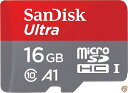 SanDisk microSDHC 98MB/s 16GB Ultra SDϊA_v^[t TfBXN SDSQUAR-016G