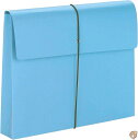 Two Inch Expansion Wallet with String, Letter, Blue, 10/BX (sAi)