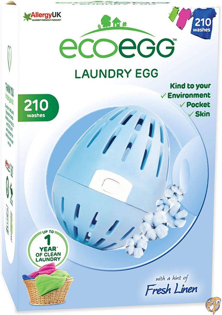 Ecoegg EELE210SC 210 Washes Soft Cotton Laundry Egg by Nuttakang [並行輸入品]