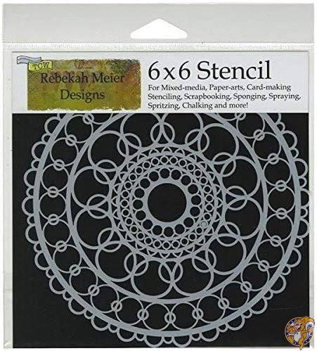 Crafter's Workshop Template 6"X6"-Ring Doily (並行輸入品)