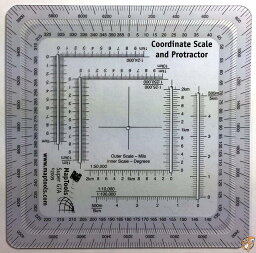 Improved Military UTM/MGRS Reader & Protractor"Super GTA"-【並行輸入品】