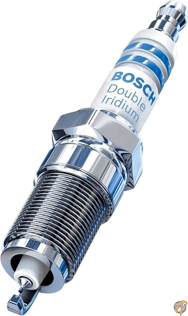 Bosch 9673 Double Iridium Spark Plug, Up to 4X Longer Life (Pack of 4)