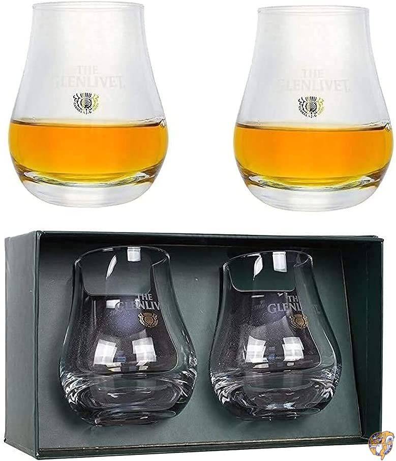 The Glenlivet Scotch Whiskey Glass Set of 2 Glasses