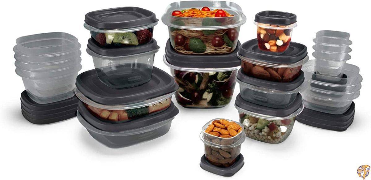 Rubbermaid 食品保存容器 42個セット グレー