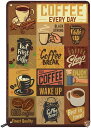 Swono Coffee Quotes ブリキ看板 Every Day ヴィンテージメタルブリキ看板 メンズ/レディース バー/レストラン/カフェ/パブ用壁装飾