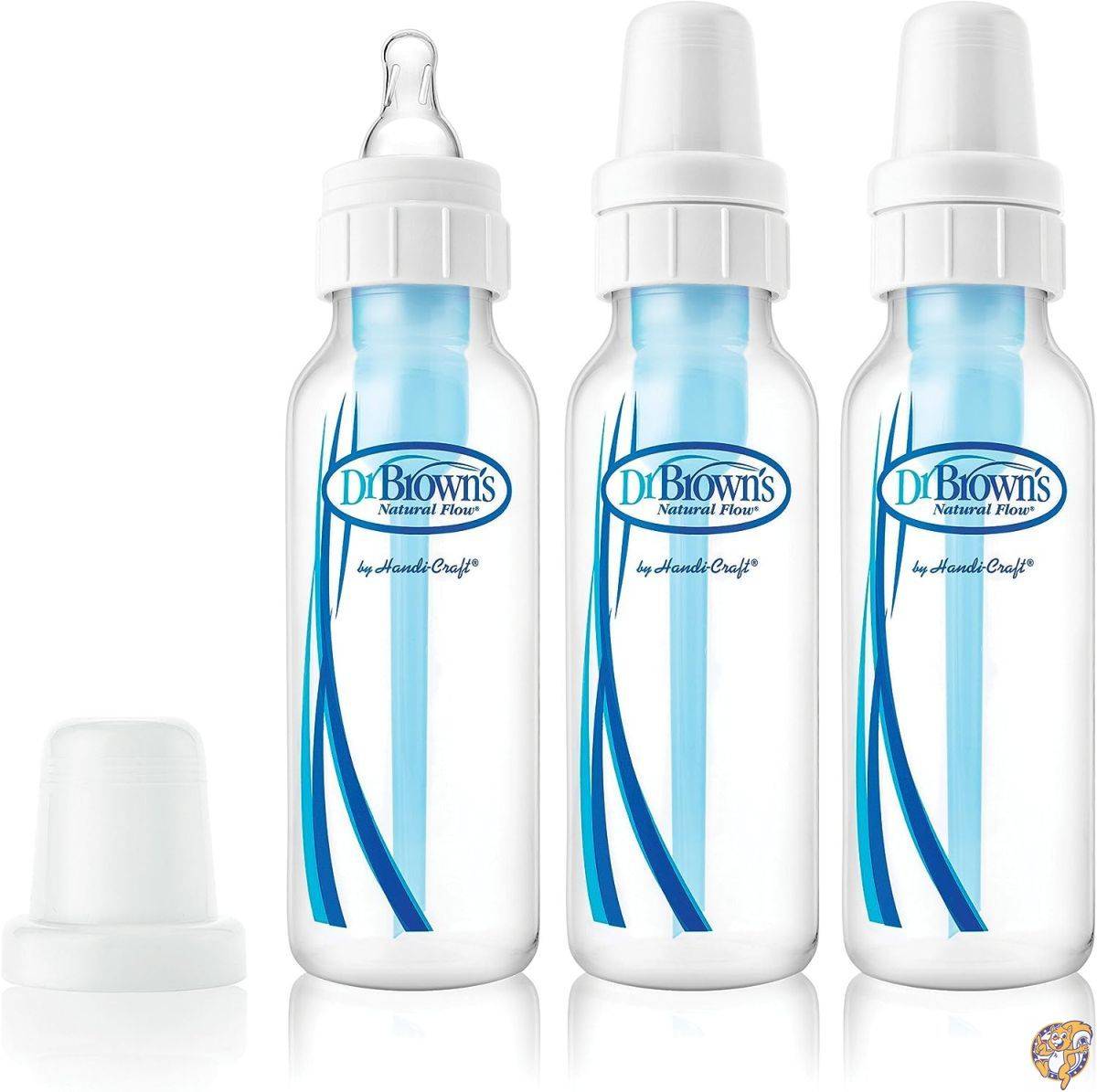 Dr. Brown's 3 Pack BPA Free Polypropylene Bottle, 8 oz 哺乳瓶 250ml 3個セット [並行輸入品]