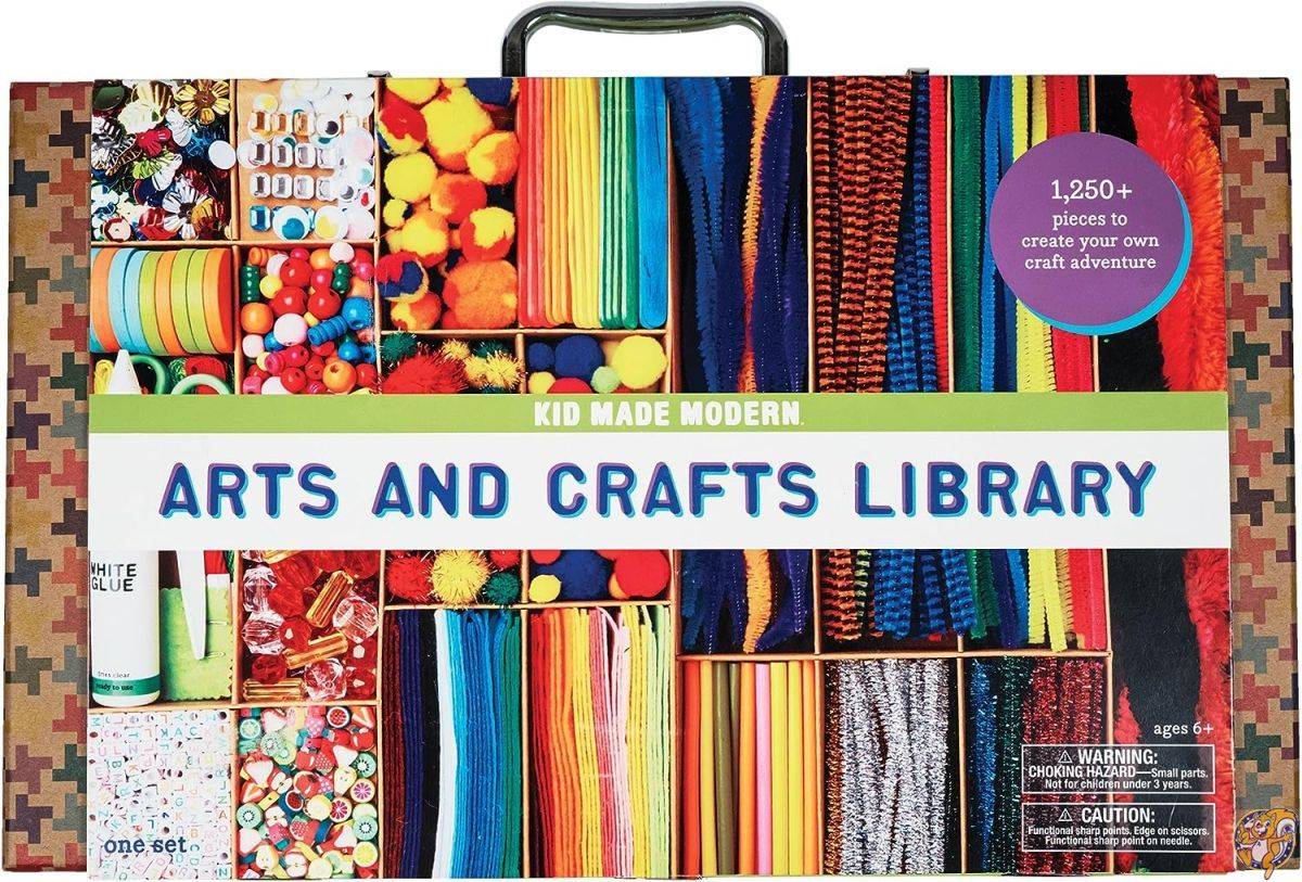 Kid Made Modern Arts And Crafts Library Set - Craft Supplies Art Projects In A Box