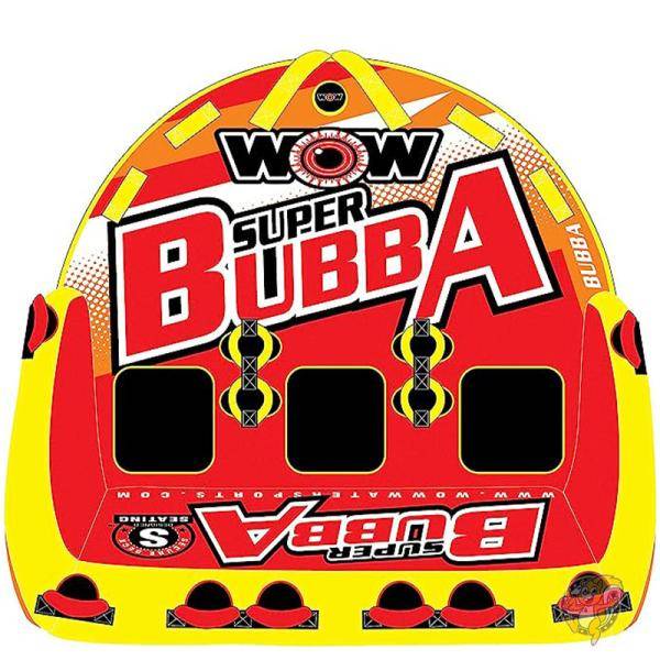 けん引ボート WOW トーイングチューブ スーパー Bubba Hi VIS 1-3人乗り ウォータートイ バナナボート アクティビティ ボート 海 湖