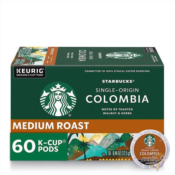 Starbucks スターバックス K カップ コーヒー ポッド コロンビア SG_B0788D4WM5_US