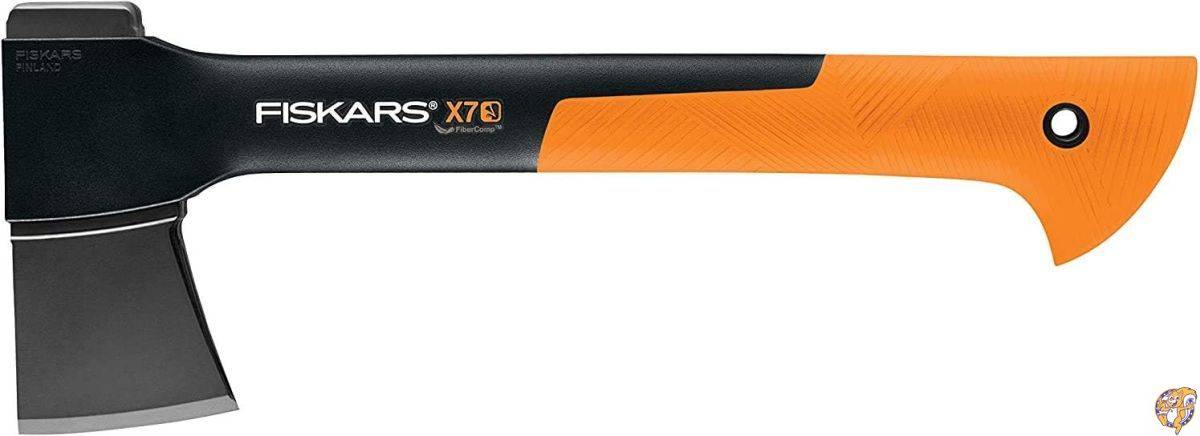 Fiskars フィスカース X7 Hatchet 7850 アックス 薪割り斧 14インチ & アックス&ナイフ シャープナー（斧研ぎ）(並行輸入品)