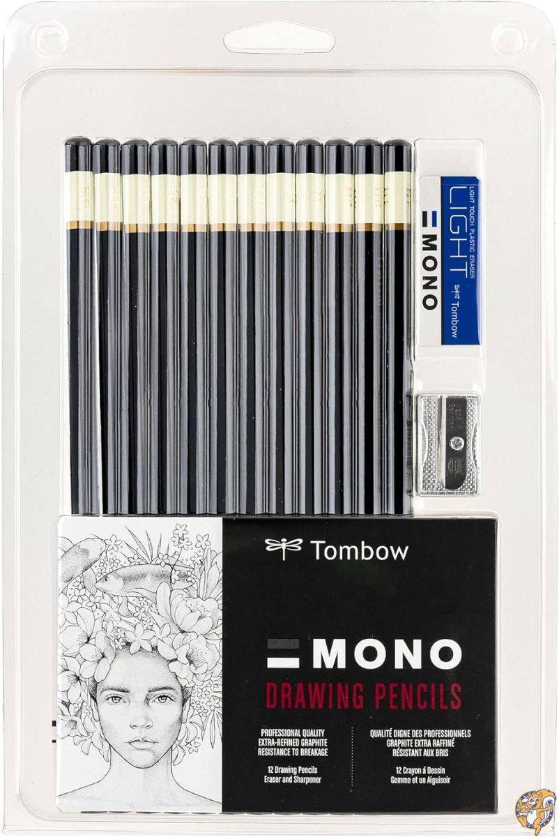 Professional Drawing Pencils 12/Pkg-6B,5B,4B,3B,2B,B,HB,F,H,2H,3H,4H (sAi)
