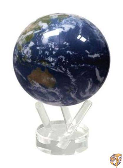 光で回る地球儀 ムーバグローブ クラウドサテライト 衛星 MOVA Globe Clouds Satellite 4.5インチ【海..