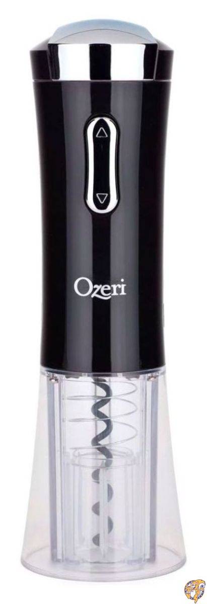 電動ワインオープナー Ozeri 電動ワインオープナーNouveaux Electric Wine Opener with Removable Free Foil Cutter Black 【並行輸入品】