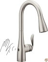 Moen 7594EWSRS Arbor Motionsense Wave Sensor Touchless One-Handle High Arc Pulldown Kitchen Faucet Featuring Reflex, Spot