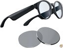 Razer Anzu Smart Glasses Round Frame X}[gOX Size L Bundle with Blue Light Filter and Polarized Lenses [sAi]