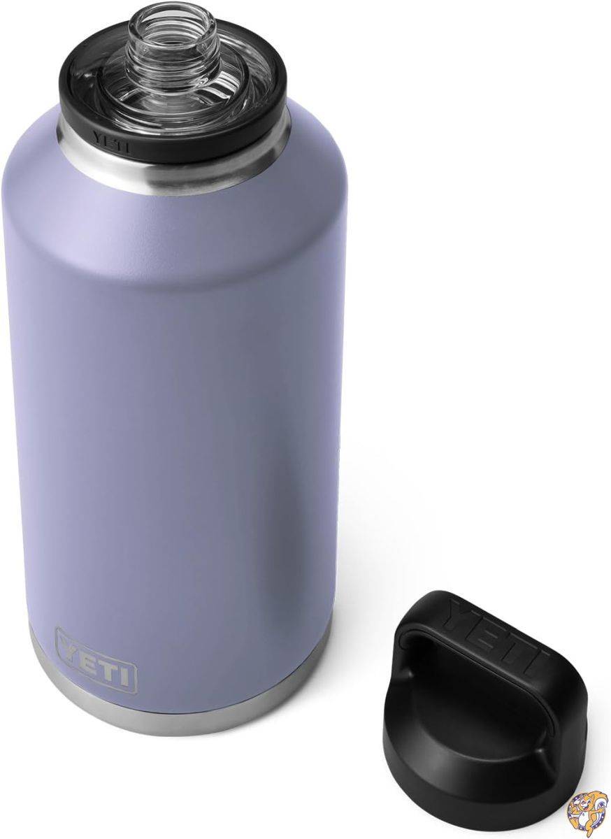 Yeti Rambler 64オンスボトル 真空断熱 ステンレススチール チャグキャップ付き コズミックライラック