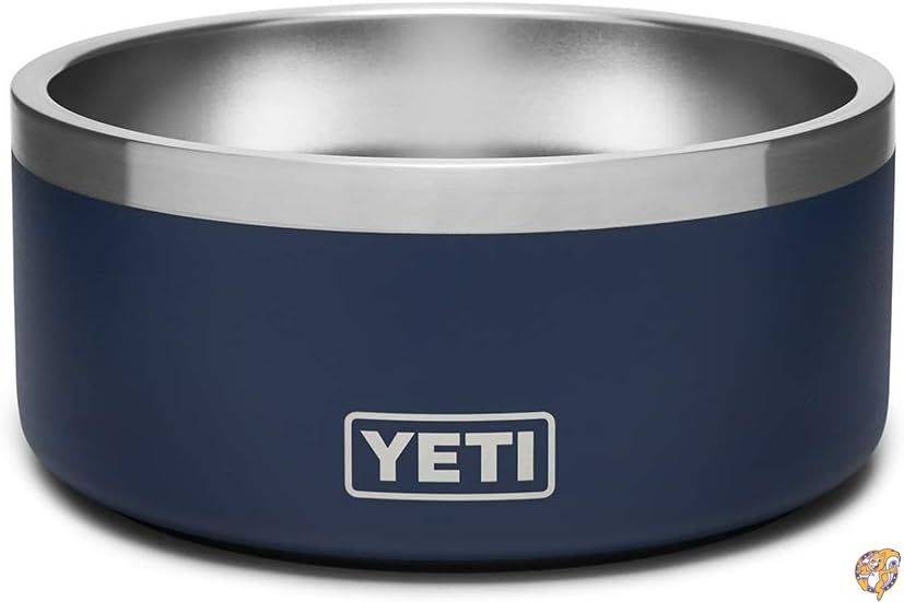 YETI (イエティ) Boomer 4 ステンレススチール ノンスリップドッグボウル 容量32オンス ネイビー