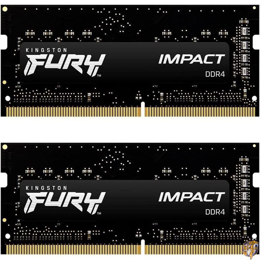 キングストン Kingston FURYノートPC用メモリ DDR4 3200MT/秒 16GB×2枚 FURY Impact インパクト CL20 1.2V Unbuffered SODIMM KF432S20IBK2/32