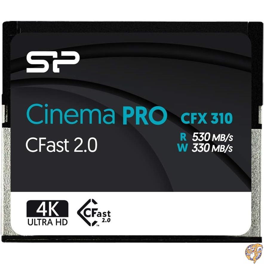 Silicon Power 128GB CFast2.0 CinemaPro CFX310 Memory Card, 3500X and up to 530MB/s Read, MLC, for Blackmagic URSA Mini, Canon XC10/1D X Mark II More