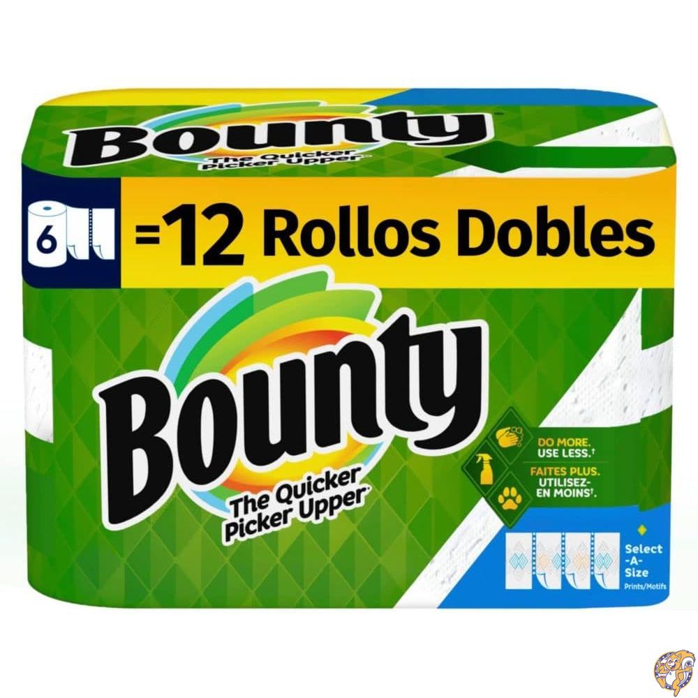 Bounty Paper Towels 3Rolls バウンティ ペーパータオル 6ロール(279×149mm2枚重ね105シート×6ロール)