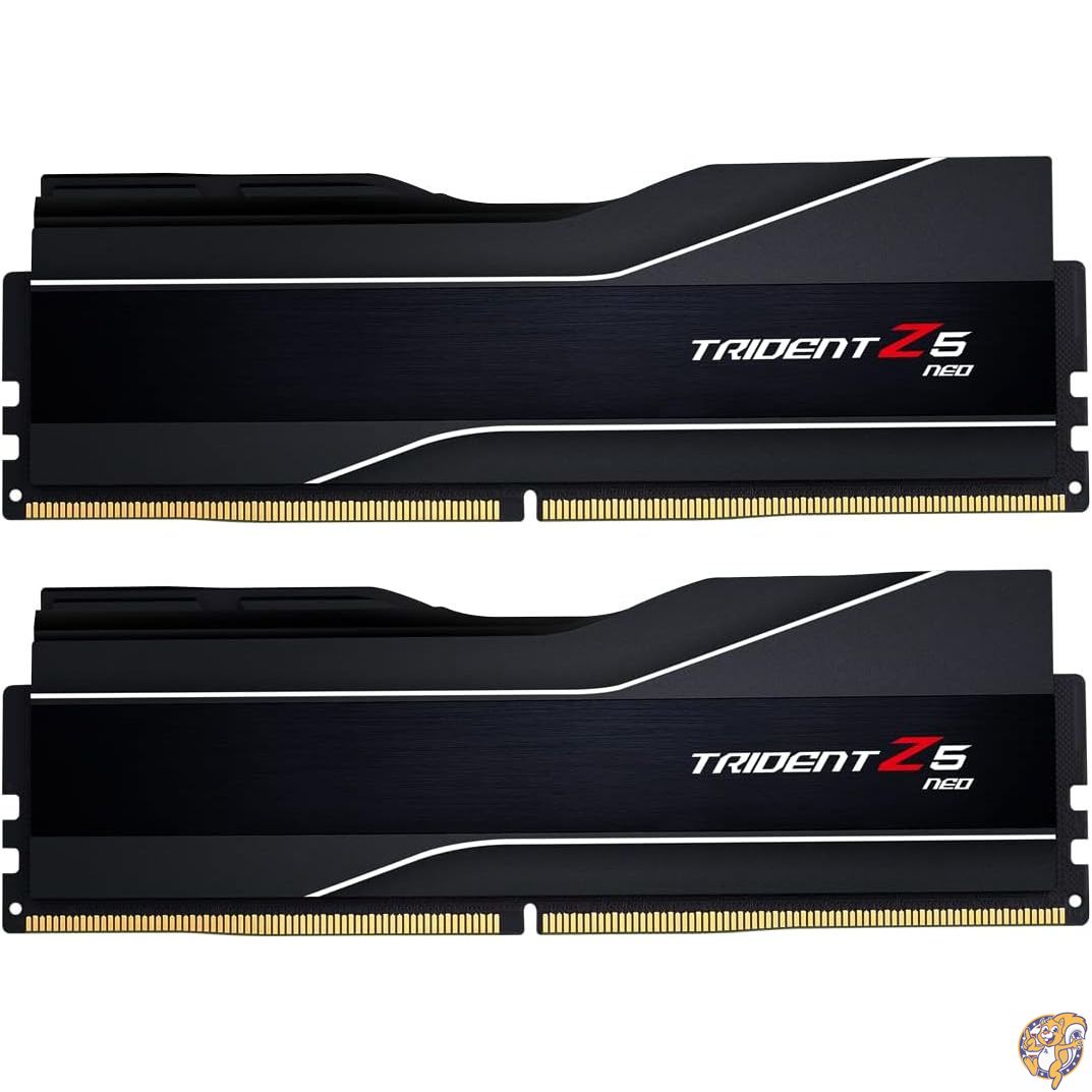 G.SKILL Trident Z5 Neoシリーズ (AMD Expo) DDR5 RAM 32GB (2x16GB) 6000MT/s CL30-38-38-96 1.35V デスクトップコンピュータメモリ UDIMM - マットブラック (F5-6000J3038F16GX2-TZ5N)