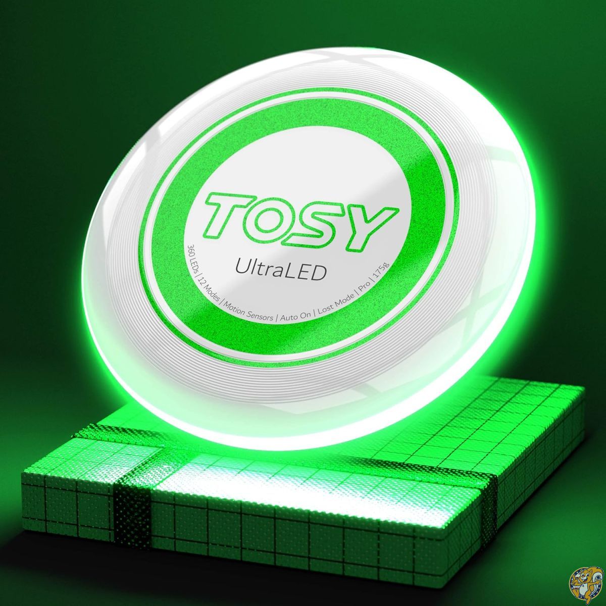 TOSY (トシー) 36個と360個のLED フライングディスク - 非常に明るい スマートモード 暗闇で光る 自動点灯 充電式 175g 誕生日やキャンプでのプレゼントに 男性/男の子/ティーン/子供向け