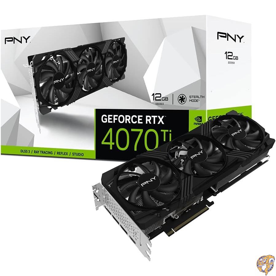 PNY GeForce RTX4070Ti 12GB VERTO LED 3FAN VCG4070T12TFXPB1 グラフィックスボード VD8376