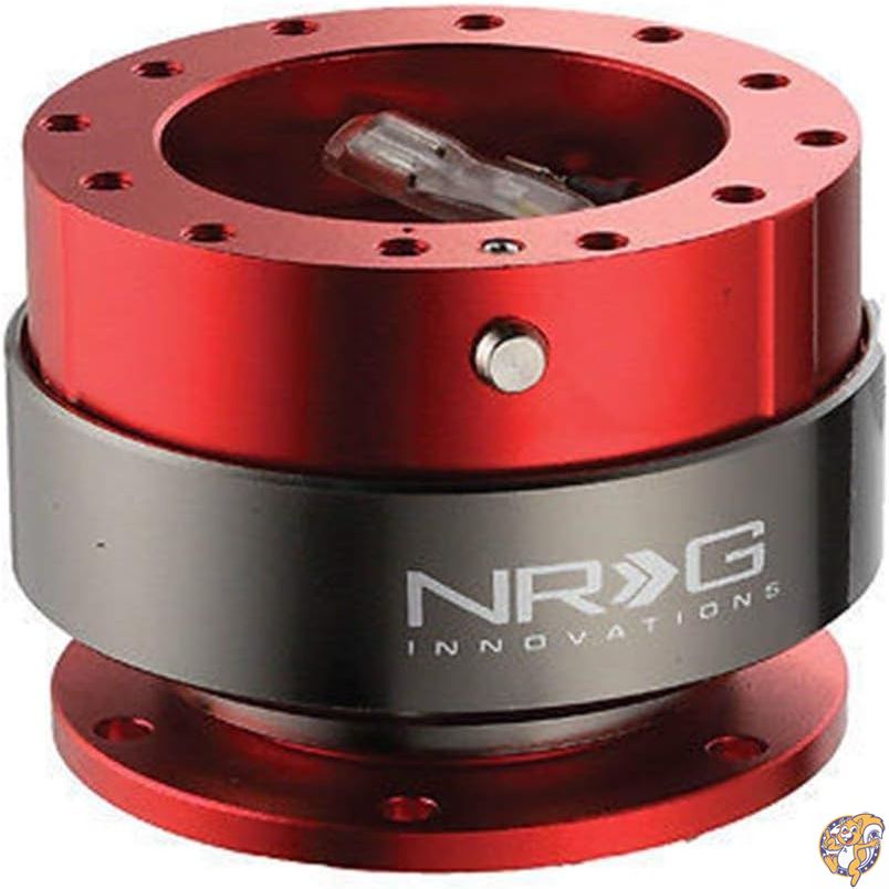 NRG ステアリングホイール クイックリリースキット Gen 2.0 レッド SRK-200RD ユニバーサル