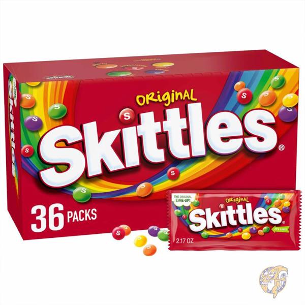 楽天アメリカ輸入ランドスキットルズ Skittles オリジナル キャンディー お菓子 61g 36個セット 10040000011603