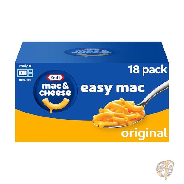クラフト マック＆チーズ Kraft Mac & Cheese 電子レンジ対応 マカロニ&チーズ 189g 18個 21000671496