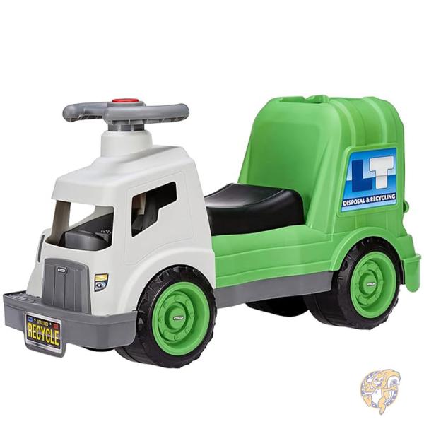 ゴミ収集車 ダートディガー 乗り物おもちゃ 本物の動くホーンとゴミ箱付き 660641EUC Little Tikes リトルタイクス