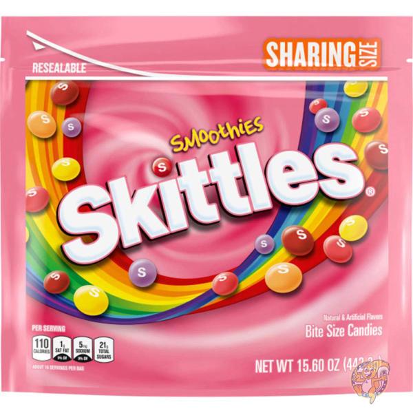 スキットルズ Skittles スムージー チューイー キャンディ お菓子 バルクパック シェアサイズ 4442g バッグ (6 個パック)