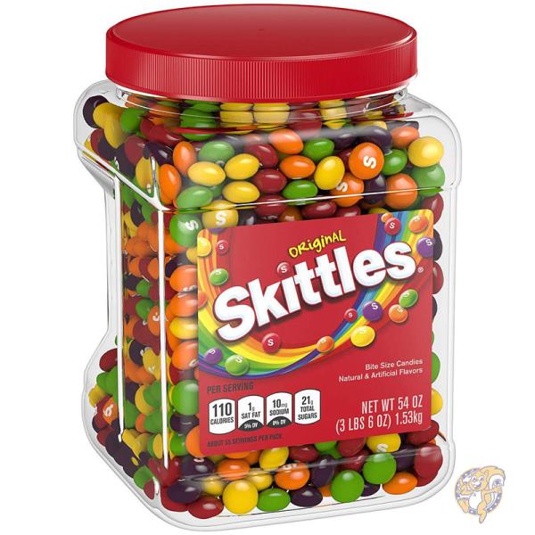 スキットルズ Skittles オリジナル キャンディー お菓子 1530g 瓶 2個セット