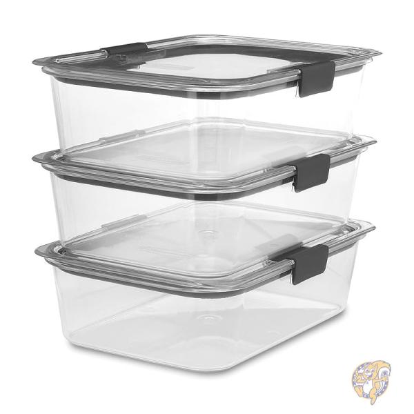 ラバーメイド Rubbermaid ブリリアンス フードコンテナ 食品保存容器 3個セット キッチン用品 2046927