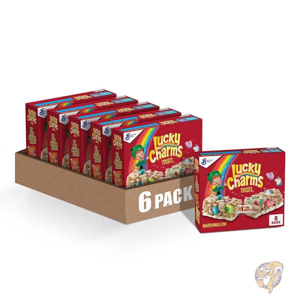 ラッキーチャーム Lucky Charms 朝食 シリアル トリートバー スナックバー192g 8枚入り（6個パック）