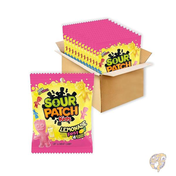 サワーパッチキッズ SOUR PATCH KIDS レモネード フェスト ソフト＆チューイ キャンディ グミ 102g (12 個パック)