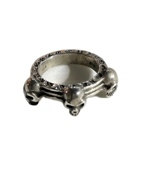 【ギャランティーカード付属】　【送料無料】A&G　Silver Jewelry スカル リング ［JR340］ エーアンドジー　/　指輪