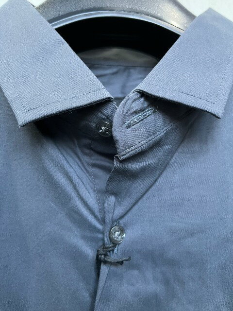 SEINSEセンスストレッチ無地長袖シャツ　グレー