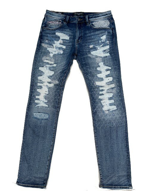 CULT OF INDIVIDUALITY/カルトオブインディビジュアリティーROCKER SLIM RIDGED ストレッチストレートデニム