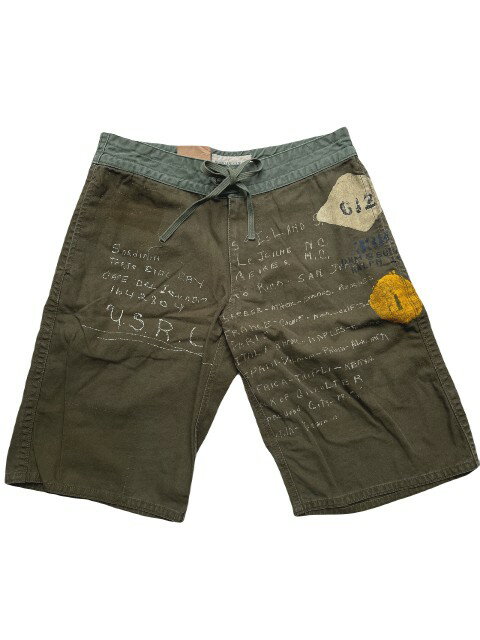 DENIM&SUPPLY/RALPH LAUREN/デニム&サプライキャンバス生地ハーフパンツ olive