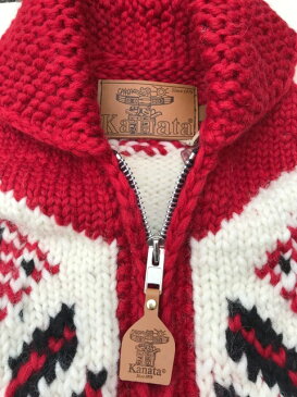 KANATA/カナタカウチン 別注モデル ノルディック柄モデル red/white