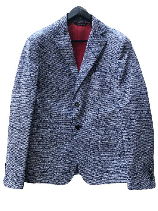 KARL MOMMOOカールモンモーストレッチ素材テーラードジャケット navy