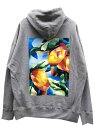 PICE OF FLAGSピースオブフラッグMANGO HOODIE grey