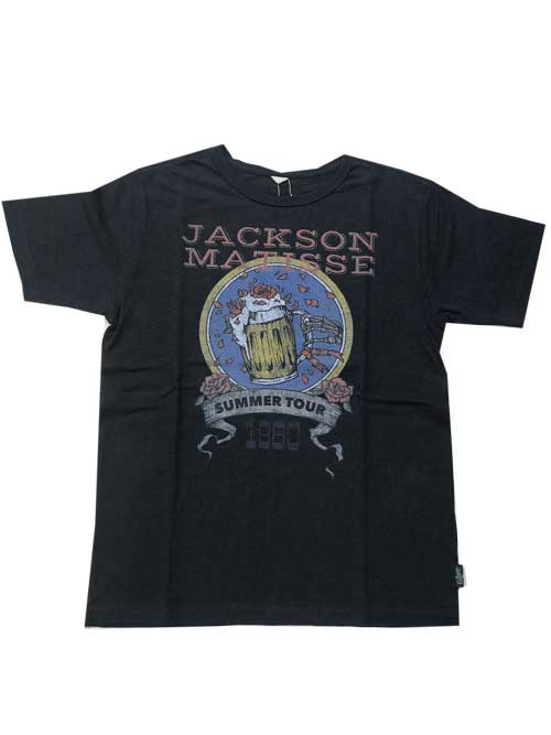 JACKSON MATISSEジャクソンマティスGO HEMP×JM 80'S STYLE LOGO Tシャツ　black