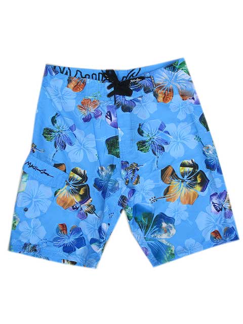 MAUI&SONSマウイ&サンズPCSTCARD FLORALボードショーツ l.blue