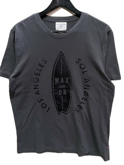 SOL ANGELES/ソルエンジェルWAX ON CREW TEE black